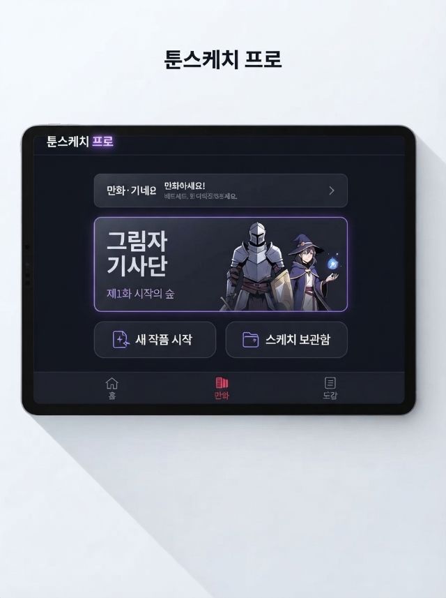 스튜디오 홈 화면